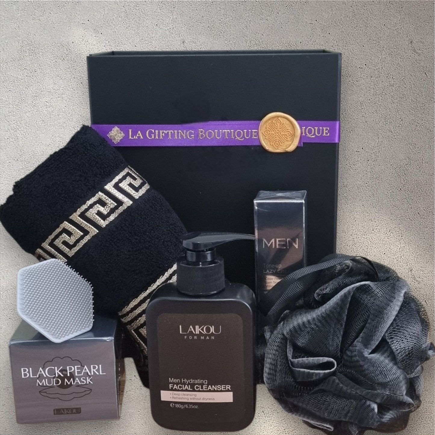 Mens Shower and Facial Gift Box